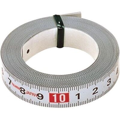 Tajima 3m Stahlmaßband - Selbstklebend, 13mm Breite Tajima 3m Stahlmaßband - Selbstklebend, 13mm Breite