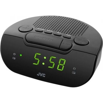 Ceas radio cu alarmă JVC RA-E111B, afișaj LED, tuner FM/AM Ceas radio cu alarmă JVC RA-E111B, afișaj LED, tuner FM/AM