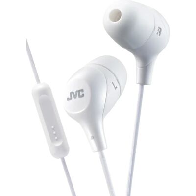 JVC Écouteurs intra-auriculaires avec télécommande à 1 bouton et microphone - BLANC - Publicité JVC Écouteurs intra-auriculaires avec télécommande à 1 bouton et microphone - BLANC - Publicité