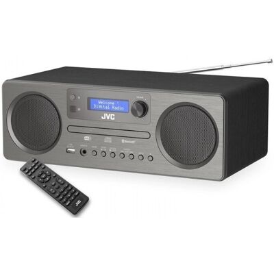 JVC Mini Turm - Bluetooth - 10W - Grau - Micro HiFi JVC Mini Turm - Bluetooth - 10W - Grau - Micro HiFi