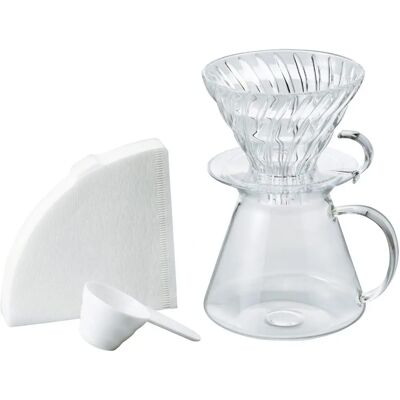 Hario V60 - Transparent - Kaffeebrühset Hario V60 - Transparent - Kaffeebrühset