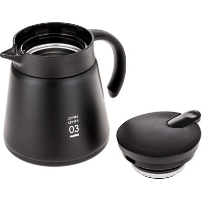 Hario Zwart 0,75L Thermoskan - Thermoskan voor koffie Hario Zwart 0,75L Thermoskan - Thermoskan voor koffie