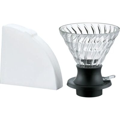 Hario V60 - Glas-immersion kaffefilter - 360ml Hario V60 - Glas-immersion kaffefilter - 360ml