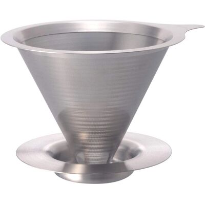 HARIO DMD-02-HSV - Hairline zilver - Koffiedropper HARIO DMD-02-HSV - Hairline zilver - Koffiedropper