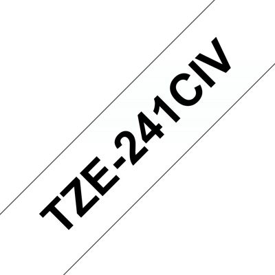 Brother TZE-241CIV Címke szalag - 18mm, 8m, Fehér Brother TZE-241CIV Címke szalag - 18mm, 8m, Fehér