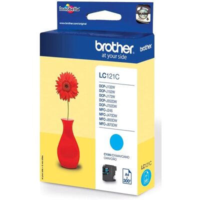 Cartouche d'encre cyan Brother LC121C - Encre pour imprimante Cartouche d'encre cyan Brother LC121C - Encre pour imprimante