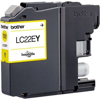 Brother LC22EY - Blekkpatron - Gul - Original - Skriverutstyr Brother LC22EY - Blekkpatron - Gul - Original - Skriverutstyr