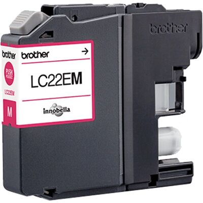 Brother LC22EM mustekasetti - Magenta - 5 kappaletta - Alkuperäinen - 1200 sivua - Brother MFCJ5920DW Brother LC22EM mustekasetti - Magenta - 5 kappaletta - Alkuperäinen - 1200 sivua - Brother MFCJ5920DW