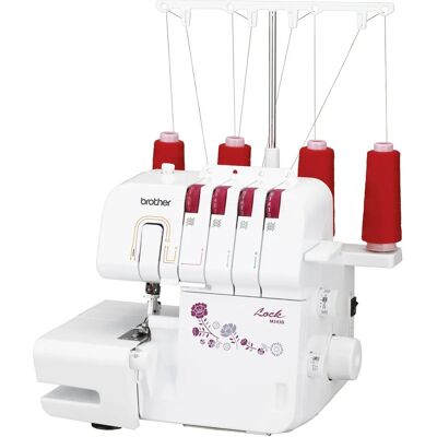 Máquina overlock Brother M343D - 2 agulhas, braço livre, iluminação LED Máquina overlock Brother M343D - 2 agulhas, braço livre, iluminação LED