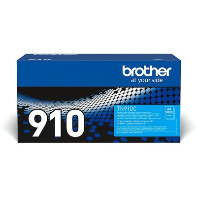 Brother TN-910C Cyan Toner Cartridge - High Capacity Brother TN-910C Cyan Toner Cartridge - High Capacity