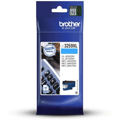 Cartouche de toner cyan Brother LC3259XLCP - 5000 pages Cartouche de toner cyan Brother LC3259XLCP - 5000 pages