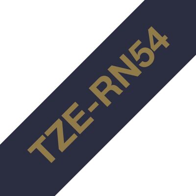 Brother TZE-RN54 Beschriftungsband - Gold auf Marineblau - 24mm Brother TZE-RN54 Beschriftungsband - Gold auf Marineblau - 24mm