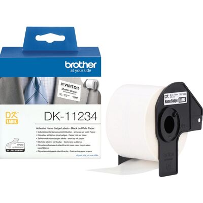 Brother DK-11234 Hvit selvklebende skriveretikett - Skrivertilabel Brother DK-11234 Hvit selvklebende skriveretikett - Skrivertilabel
