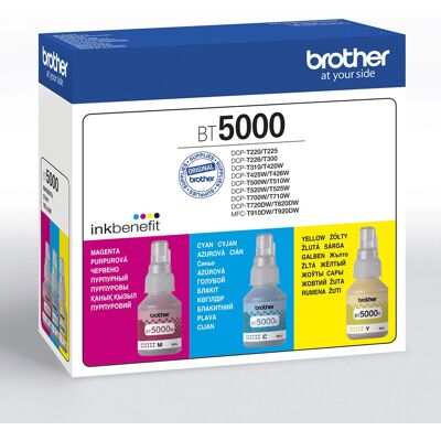 Cartuș de cerneală Brother BT5000CLVAL - Pachet cu 3 - Cyan, Magenta, Galben - compatibil DCP/MFC Cartuș de cerneală Brother BT5000CLVAL - Pachet cu 3 - Cyan, Magenta, Galben - compatibil DCP/MFC