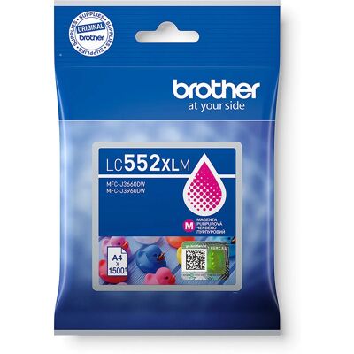 Brother - LC552XLM - Magenta - 16.5 ml - Cartouche d'encre Brother - LC552XLM - Magenta - 16.5 ml - Cartouche d'encre