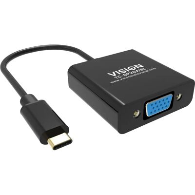 Vision USB-C VGA Adapter - Lifetime Warranty - Professional Vision USB-C VGA Adapter - Lifetime Warranty - Professional