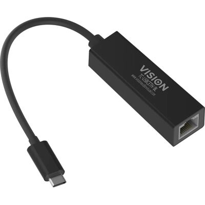 Vision TC-USBCETH/BL Externer Ethernet-Adapter - Netzwerkgerät Vision TC-USBCETH/BL Externer Ethernet-Adapter - Netzwerkgerät