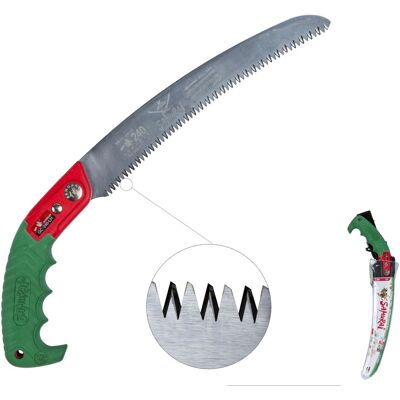 Samurai Gebogener Handzugsäge - 24cm - Japanischer SK-5 Stahl Samurai Gebogener Handzugsäge - 24cm - Japanischer SK-5 Stahl