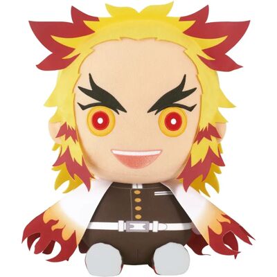 Bandai Demon Slayer Kimetsu No Yaiba Super Gros Peluche Kyojuro Rengoku - Publicité Bandai Demon Slayer Kimetsu No Yaiba Super Gros Peluche Kyojuro Rengoku - Publicité
