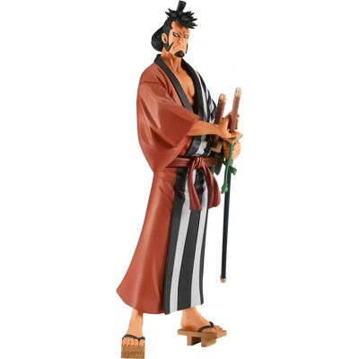 Figurine d'action Kin'emon de Banpresto - One Piece - 17cm - Série 27 - Publicité Figurine d'action Kin'emon de Banpresto - One Piece - 17cm - Série 27 - Publicité