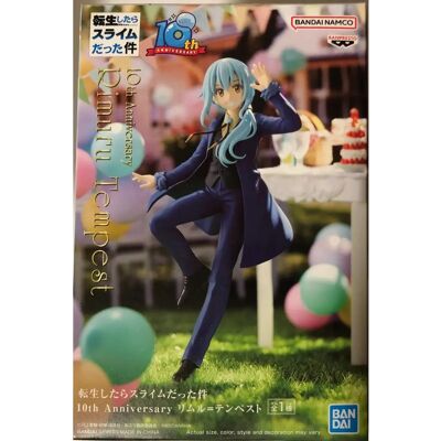 Figurinha Rimuru Tempest Aniversário de 10 anos - 16cm - Reincarnated as a Slime Figurinha Rimuru Tempest Aniversário de 10 anos - 16cm - Reincarnated as a Slime