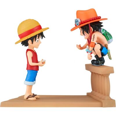 Banpresto Luffy & Ace Log Stories 8cm Figur - One Piece Sammelobjekt Banpresto Luffy & Ace Log Stories 8cm Figur - One Piece Sammelobjekt