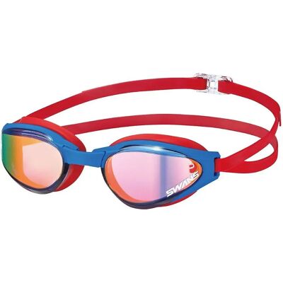 Lunettes de natation miroir Swans SR81 Ascender MIT - Bleu / Rouge Unisexe Adulte RU - Publicité Lunettes de natation miroir Swans SR81 Ascender MIT - Bleu / Rouge Unisexe Adulte RU - Publicité