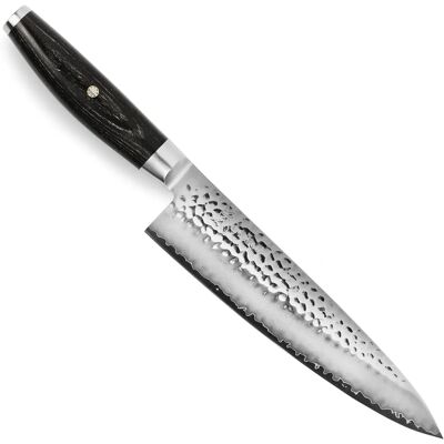 Yaxell Ketu 20 cm Kokkenskniv - VG10 Stål - 61 HRC - Svart Håndtak Yaxell Ketu 20 cm Kokkenskniv - VG10 Stål - 61 HRC - Svart Håndtak