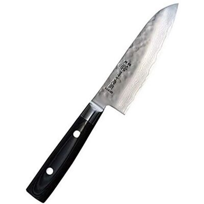 Yaxell Zen Santoku-kniv - 16,5cm, Damaskusstål, Svart Håndtak Yaxell Zen Santoku-kniv - 16,5cm, Damaskusstål, Svart Håndtak