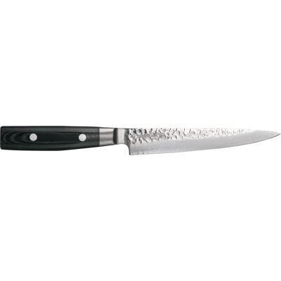 Yaxell Zen Faca de carne - 15cm aço damasco, punho preto/cinza Yaxell Zen Faca de carne - 15cm aço damasco, punho preto/cinza