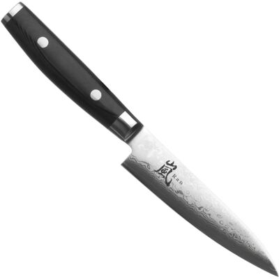 Yaxell Ran Universalmesser - 12cm - Damask Steel - VG10 - 61 HRC - Canvas-Micarta Håndtak Yaxell Ran Universalmesser - 12cm - Damask Steel - VG10 - 61 HRC - Canvas-Micarta Håndtak