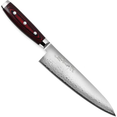 Yaxell Super Gou Kokkenskniv - 20cm - 161-lags damaskstål - SG2 kjerne - 63 HRC Yaxell Super Gou Kokkenskniv - 20cm - 161-lags damaskstål - SG2 kjerne - 63 HRC