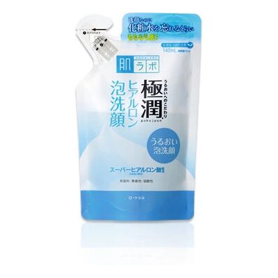 Hada Labo - Gokujyun Hyaluronic Acid Cleanser - Recharge - Mousse - Publicité Hada Labo - Gokujyun Hyaluronic Acid Cleanser - Recharge - Mousse - Publicité