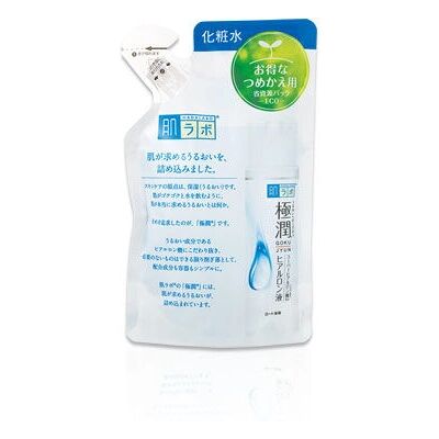 Recharge de lotion hydratante à l'acide hyaluronique Rohto Hadalabo Gokujyun 170 mL - Lotion pour le visage - Publicité Recharge de lotion hydratante à l'acide hyaluronique Rohto Hadalabo Gokujyun 170 mL - Lotion pour le visage - Publicité