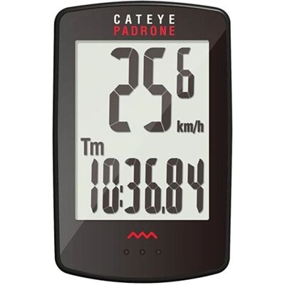Cateye Padrone Fahrradcomputer - 7 Funktionen - Schwarz Cateye Padrone Fahrradcomputer - 7 Funktionen - Schwarz