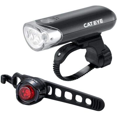 Zestaw Lamp oświetleniowych Cateye EL135 & Orb - Czarny - Oświetlenie rowerowe Zestaw Lamp oświetleniowych Cateye EL135 & Orb - Czarny - Oświetlenie rowerowe