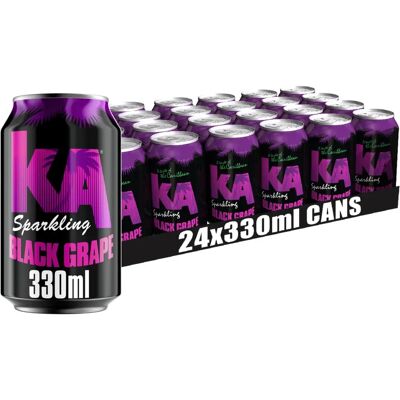 KA - Sparkling Black Grape - 24x330ml - Cans - Soft Drink KA - Sparkling Black Grape - 24x330ml - Cans - Soft Drink