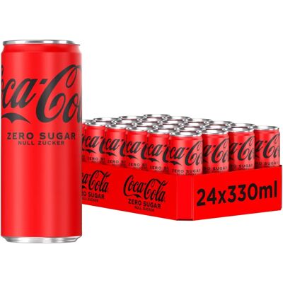 Coca-Cola - Coca-Cola Zero - 0,33L - 24er Pack - Soda Coca-Cola - Coca-Cola Zero - 0,33L - 24er Pack - Soda