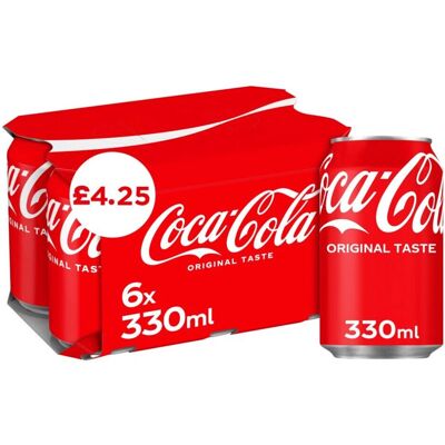 Coca-Cola Original Taste 330ml - 4-pack - soft drink Coca-Cola Original Taste 330ml - 4-pack - soft drink