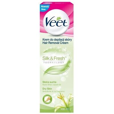 Veet Enthaarungscreme Enthaarungscreme für trockene Haut (100ml) Veet Enthaarungscreme Enthaarungscreme für trockene Haut (100ml)