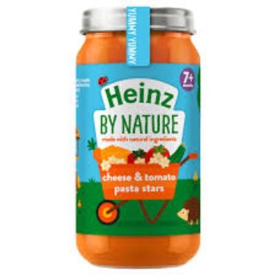 Heinz - ByNature Cheese&Tomato - Pasta Stars - Baby Pasta Heinz - ByNature Cheese&Tomato - Pasta Stars - Baby Pasta