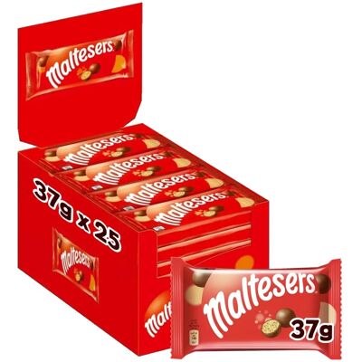 Maltesers - Bolitas de chocolate con leche malteada - 25x37g Maltesers - Bolitas de chocolate con leche malteada - 25x37g
