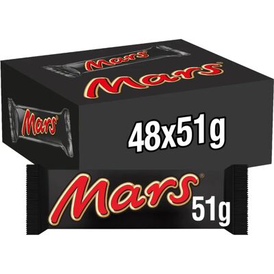 Mars 51g No Artificial Colours Flavours or Preservatives - Chocolate Bar Mars 51g No Artificial Colours Flavours or Preservatives - Chocolate Bar