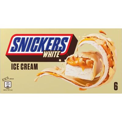 Snickers White 6-pack Jäätelöpatukat - Jäätelö Snickers White 6-pack Jäätelöpatukat - Jäätelö