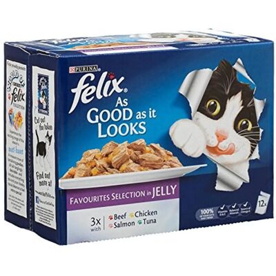 Felix Brand Model Favourites Selection in Jelly 48 Pack Felix Brand Model Favourites Selection in Jelly 48 Pack