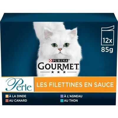 Comida para gatos Gourmet Perle - Variedades en salsa - 48 x 85 g Comida para gatos Gourmet Perle - Variedades en salsa - 48 x 85 g