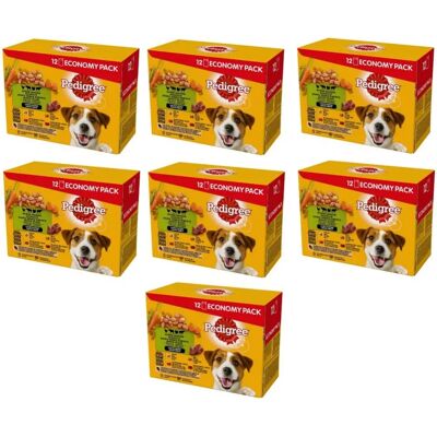 Nourriture pour chiens Pedigree en sachets - Sélection mixte en gravy, 84 pièces - Publicité Nourriture pour chiens Pedigree en sachets - Sélection mixte en gravy, 84 pièces - Publicité
