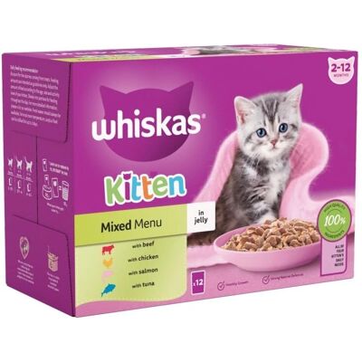 Whiskas Kitten Fish Favourites - 85g Pouches - Cat Food Whiskas Kitten Fish Favourites - 85g Pouches - Cat Food