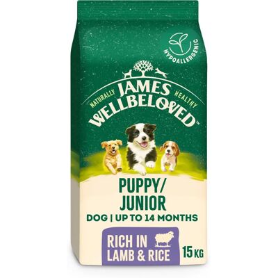 James Wellbeloved - Puppy Lamb Rice - 15kg - Dry Food James Wellbeloved - Puppy Lamb Rice - 15kg - Dry Food