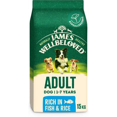 James Wellbeloved - Adult Dog Dry Food Fish and Rice - Dog food James Wellbeloved - Adult Dog Dry Food Fish and Rice - Dog food